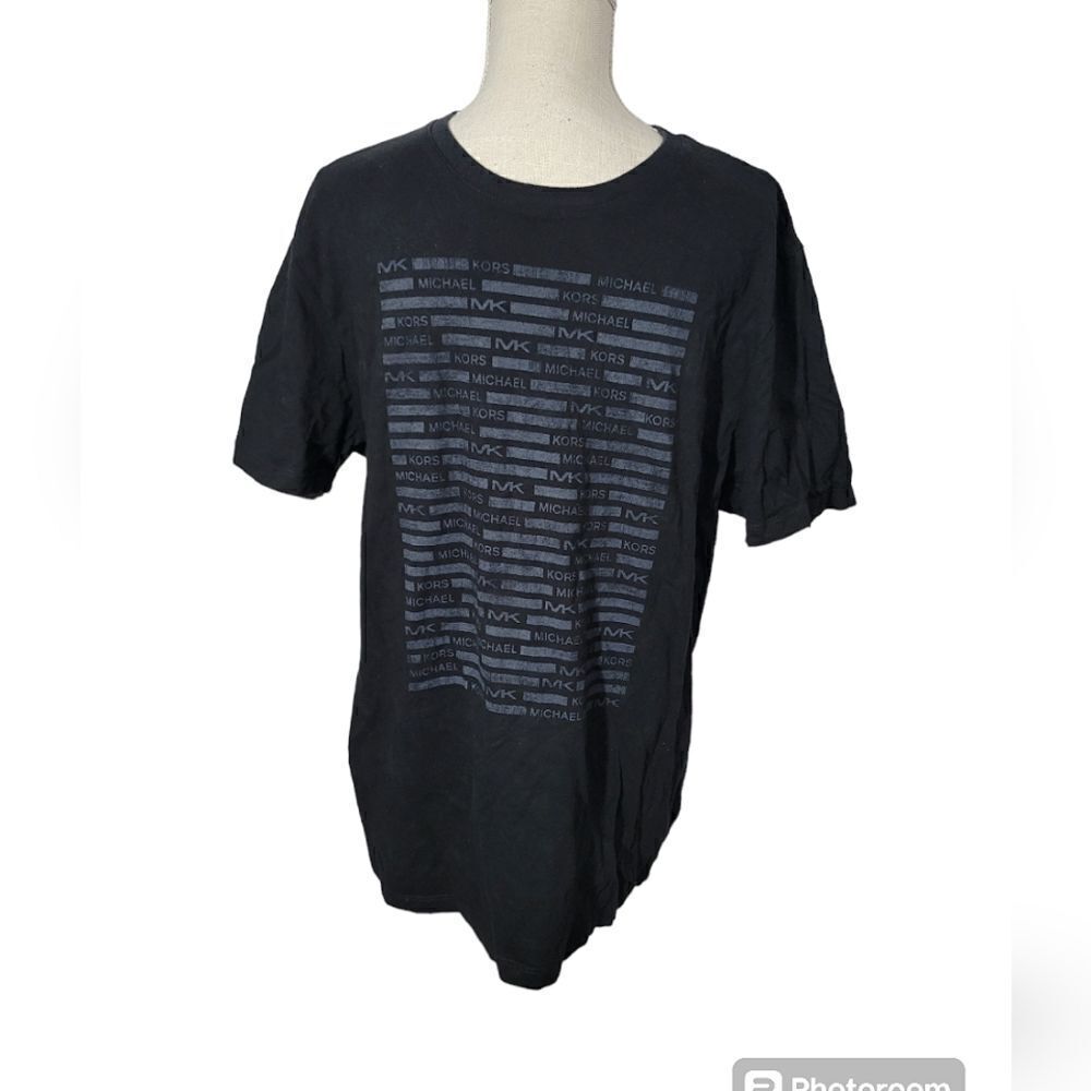 Michael kors logo men's t shirt Black Sz Large
